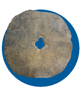 سنگ آسیاب در کاخ فلاحتی ایلام